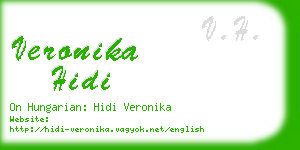 veronika hidi business card